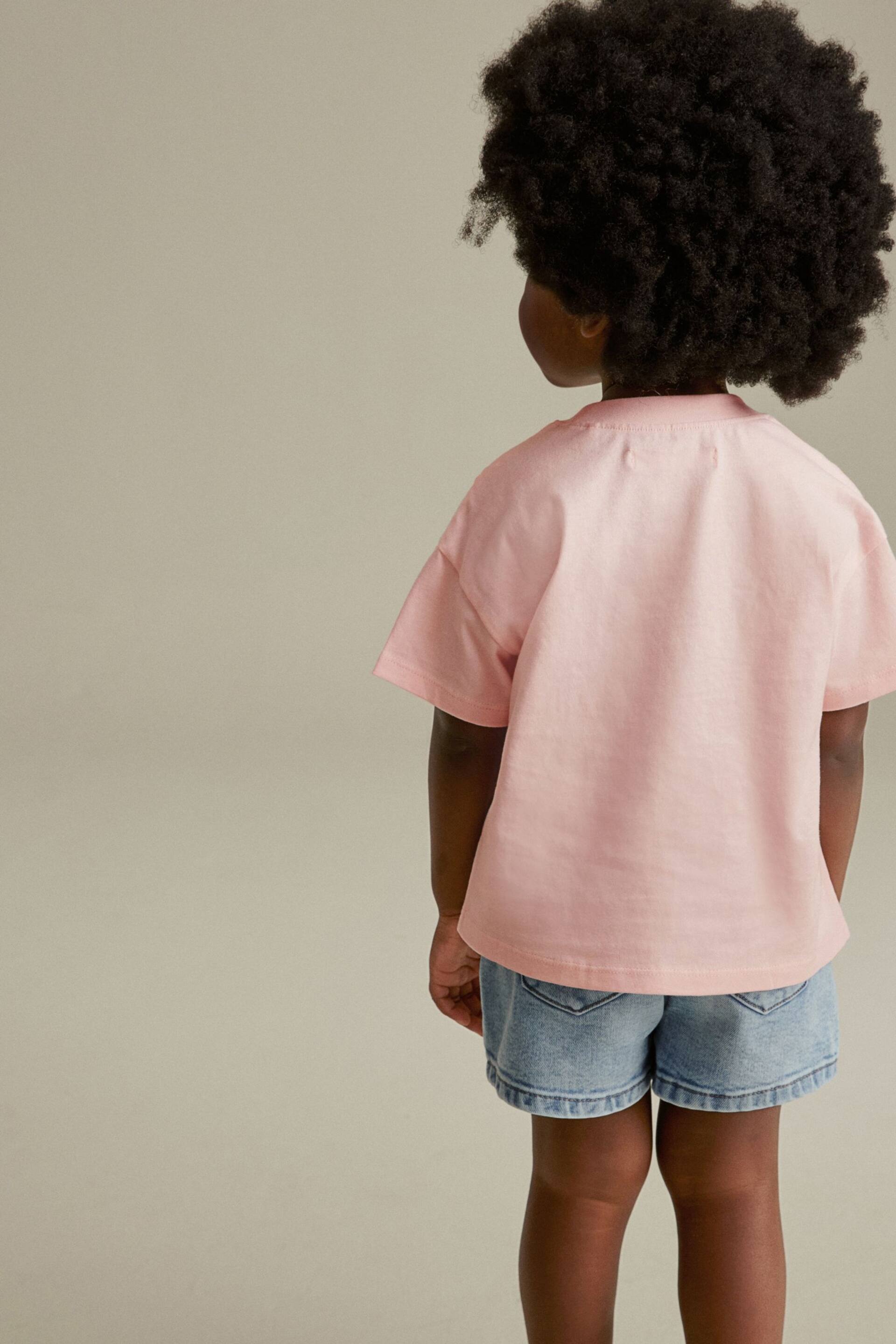 Pink Cats Short Sleeve T-Shirt (3mths-7yrs) - Image 3 of 6