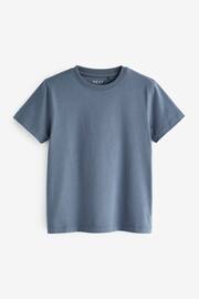 Blue Dusky Cotton Short Sleeve T-Shirt (3-16yrs) - Image 1 of 3