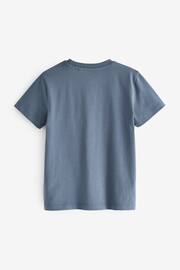 Blue Dusky Cotton Short Sleeve T-Shirt (3-16yrs) - Image 2 of 3