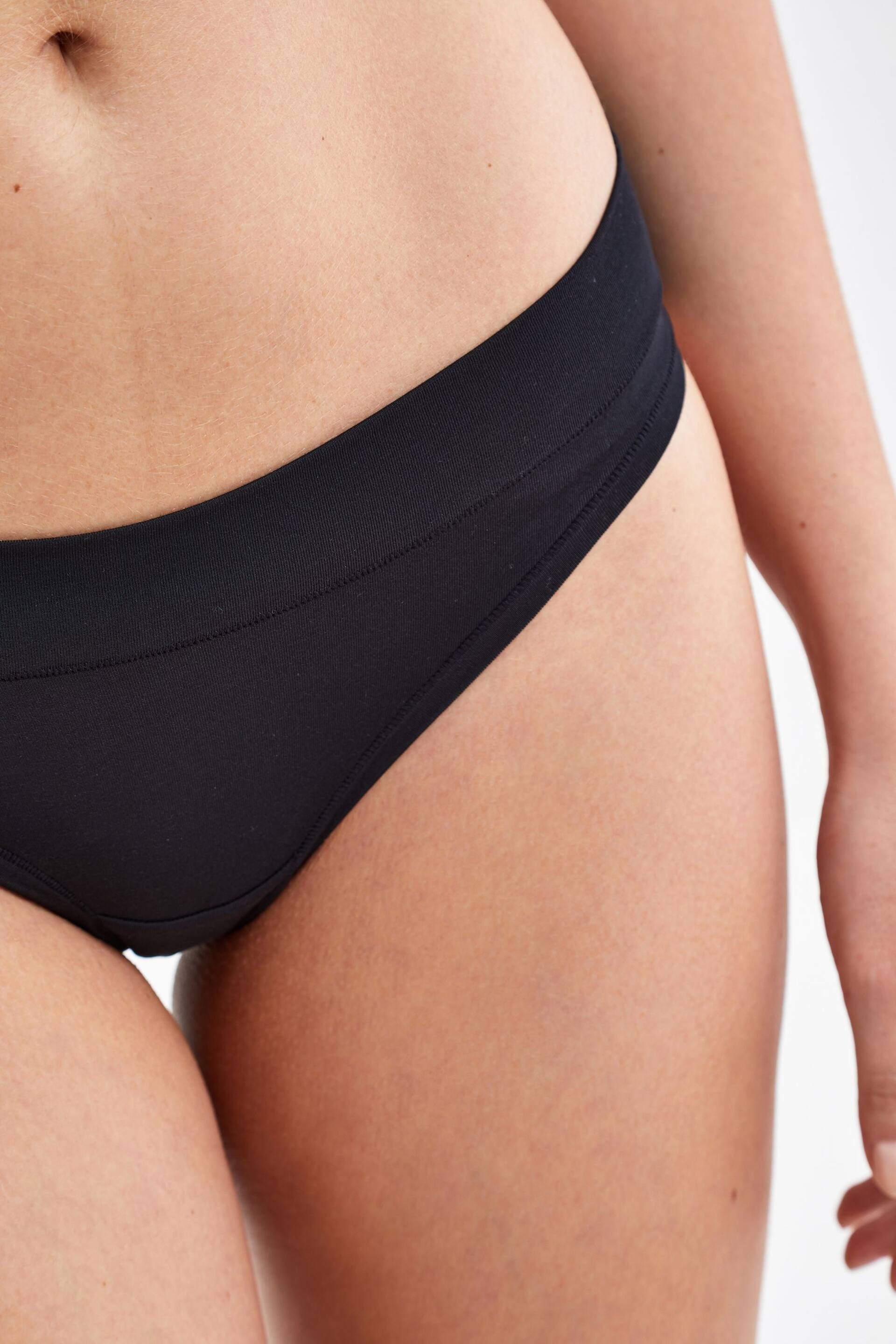 Black Thong Forever Comfort Knickers - Image 3 of 4