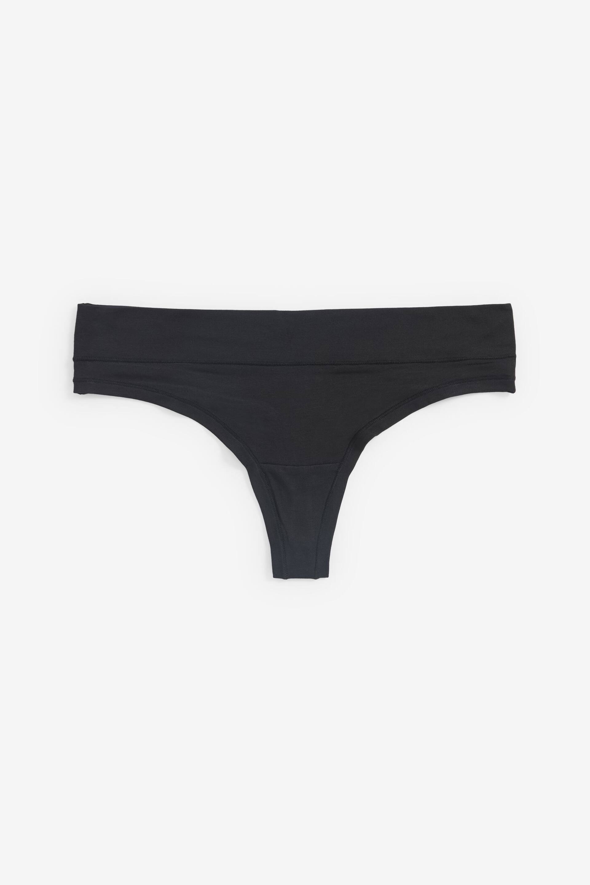 Black Thong Forever Comfort Knickers - Image 4 of 4