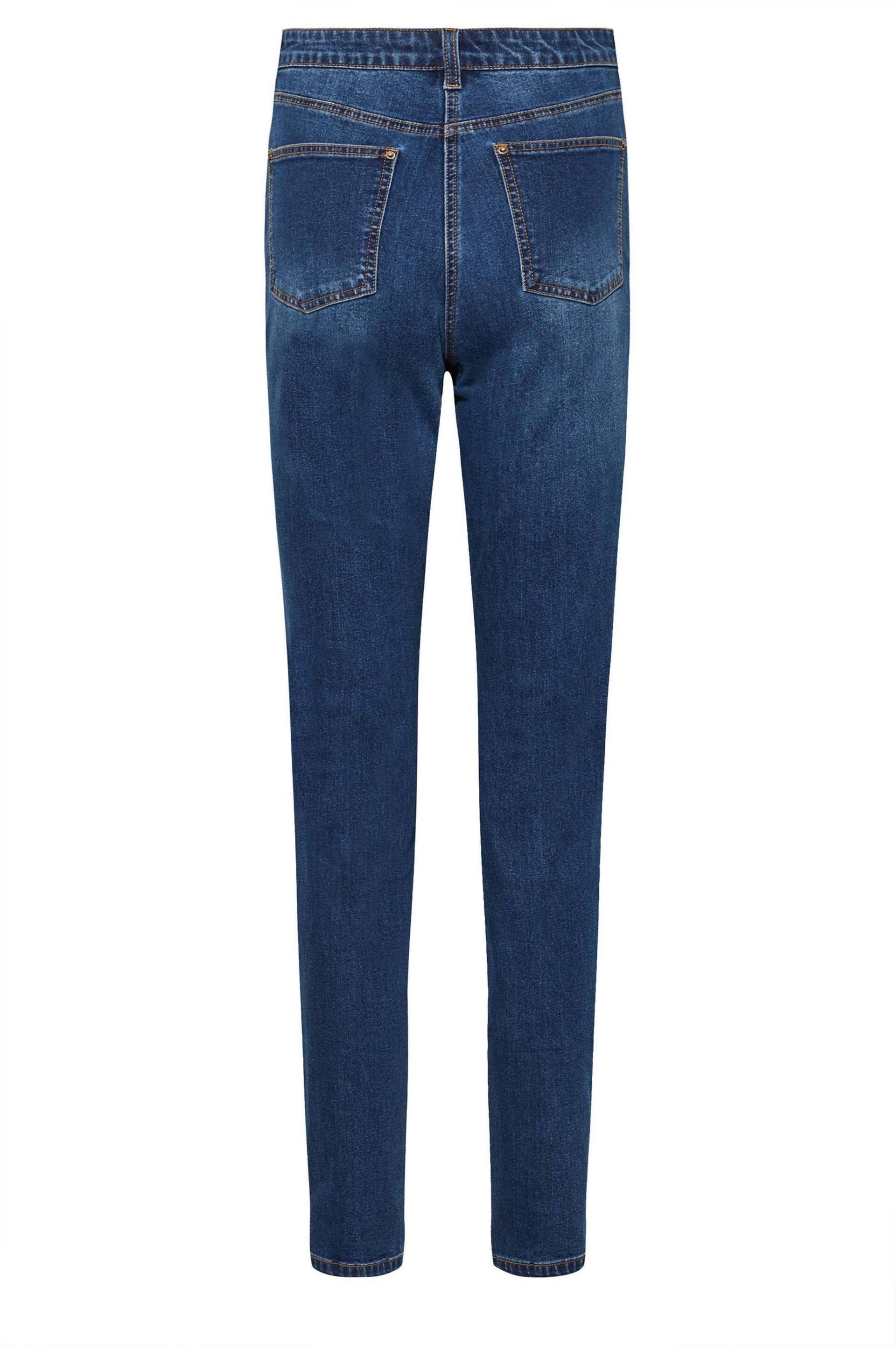 Long Tall Sally Blue UNA Stretch Mom Jeans - Image 4 of 4