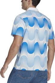 adidas Blue Spain Icon Short Sleeve Shirt - Image 2 of 2