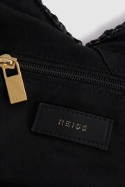 Reiss Natural Farrah Woven Diagonal Seam Tote Bag - Image 4 of 5