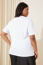 Curves Like These White Le Club Short Sleeve Graphic T-Shirt - Image 4 of 4