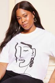 Curves Like These White Short Sleeve Graphic T-Shirt - Image 1 of 4