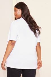 Curves Like These White Short Sleeve Graphic T-Shirt - Image 4 of 4