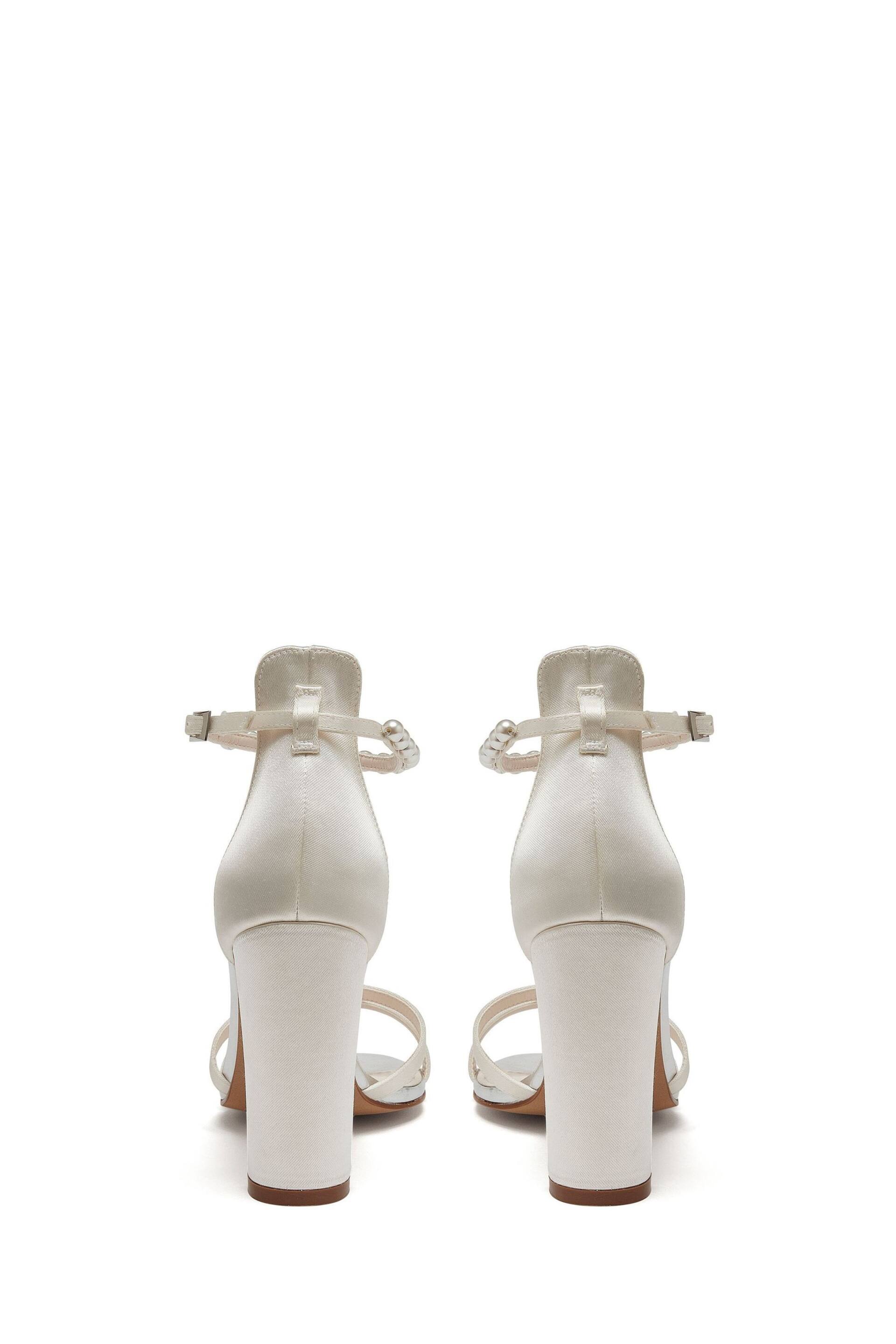 Rainbow Club Natural Lena Ivory Wedding Satin Shoes - Image 4 of 7