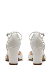 Rainbow Club Natural Bella Wide Fit Ivory Wedding Satin Shoes - Image 5 of 6