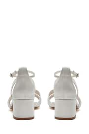 Rainbow Club Natural Zara Ivory Wedding Satin Sandals - Image 4 of 6