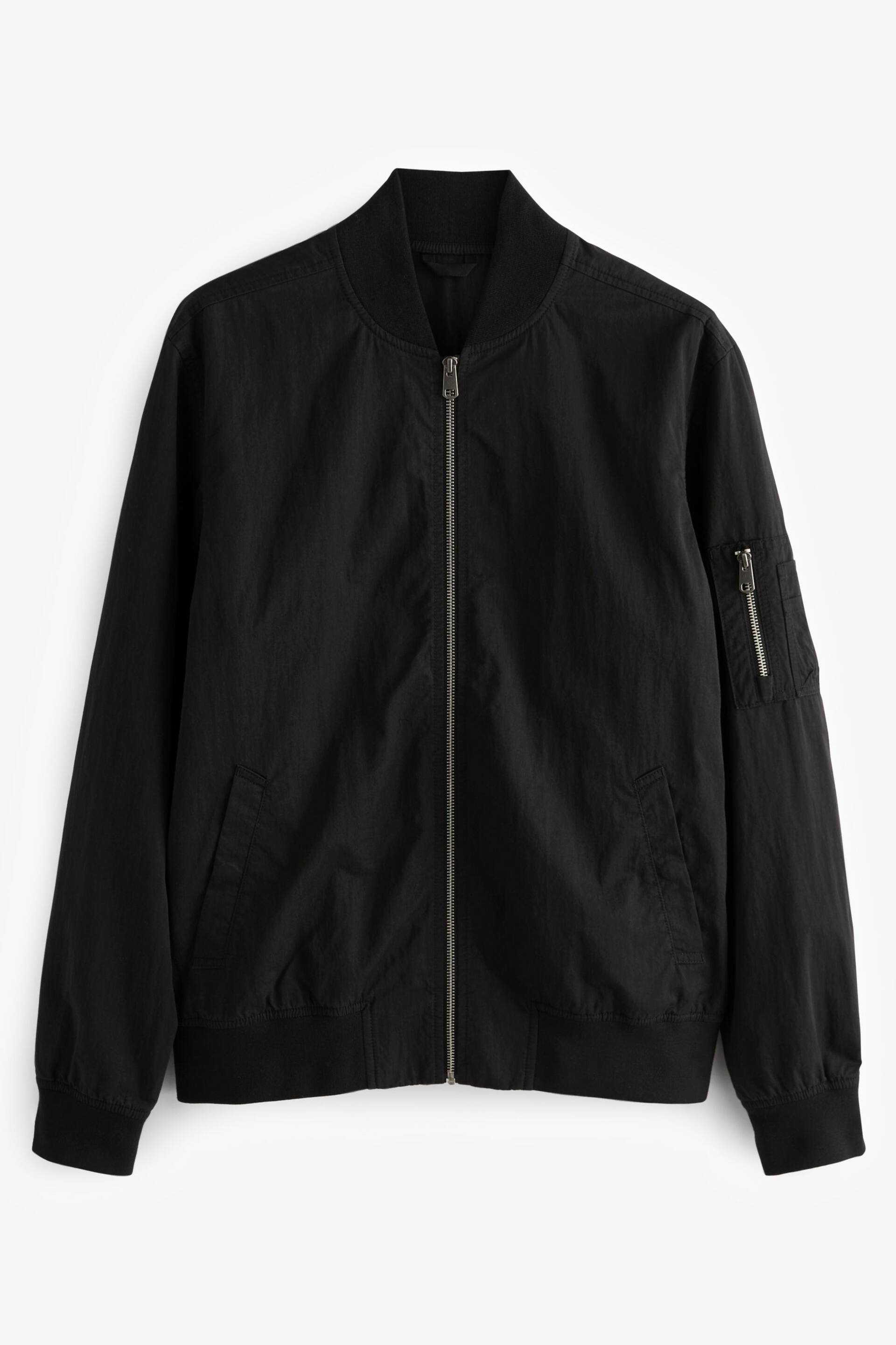 Black EDIT Bomber Jacket - Image 8 of 12