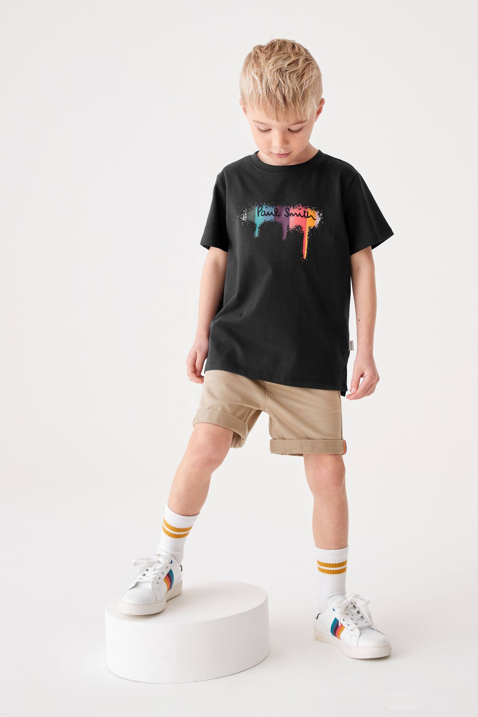 Paul Smith Junior Boys Short Sleeve Iconic Print T-Shirt - Image 3 of 4
