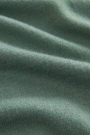 Sage Green Knitted Premium Merino Wool Regular Fit Polo Shirt - Image 4 of 4