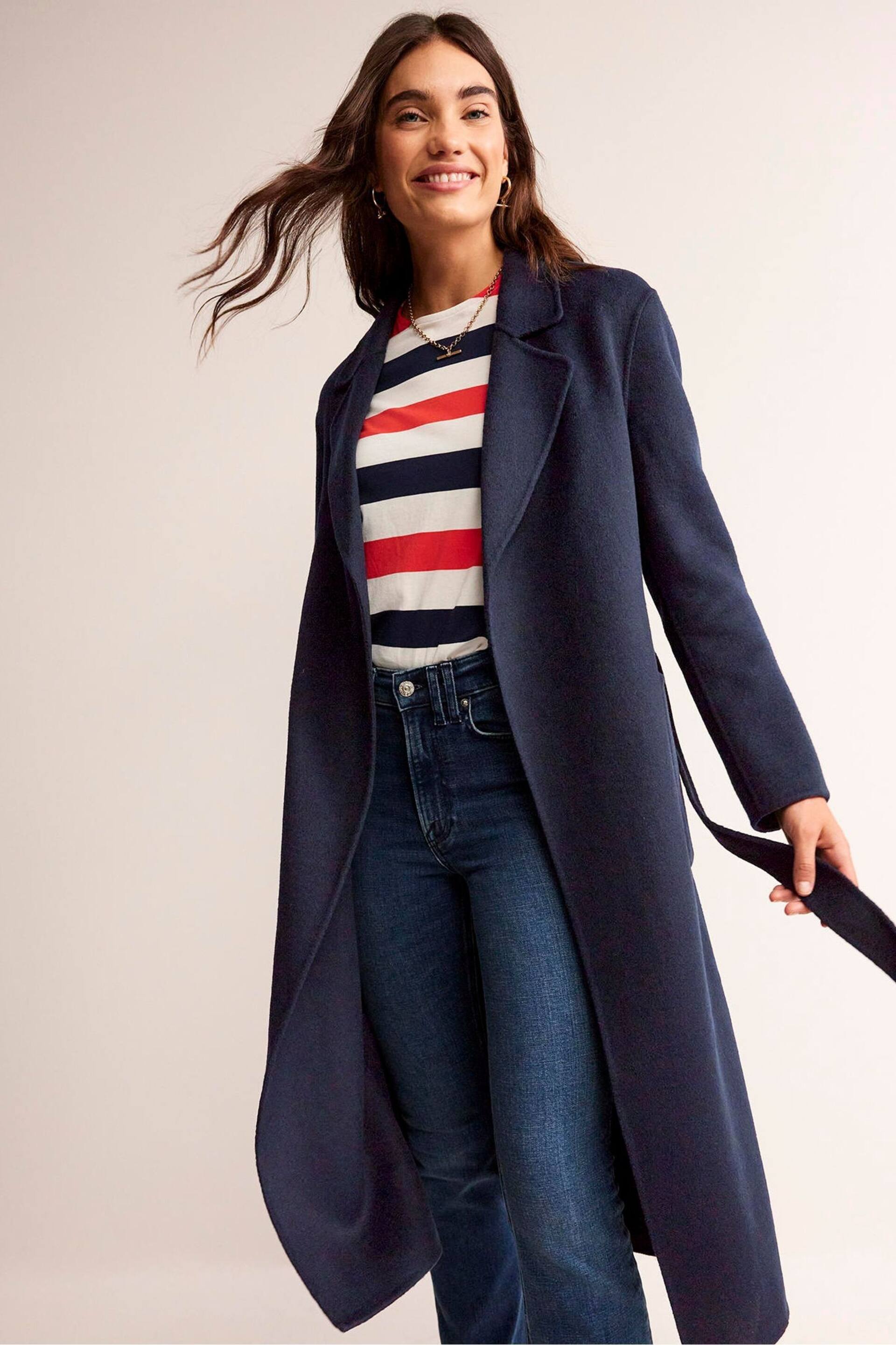 Boden Blue Bristol Wool Blend Coat - Image 1 of 6