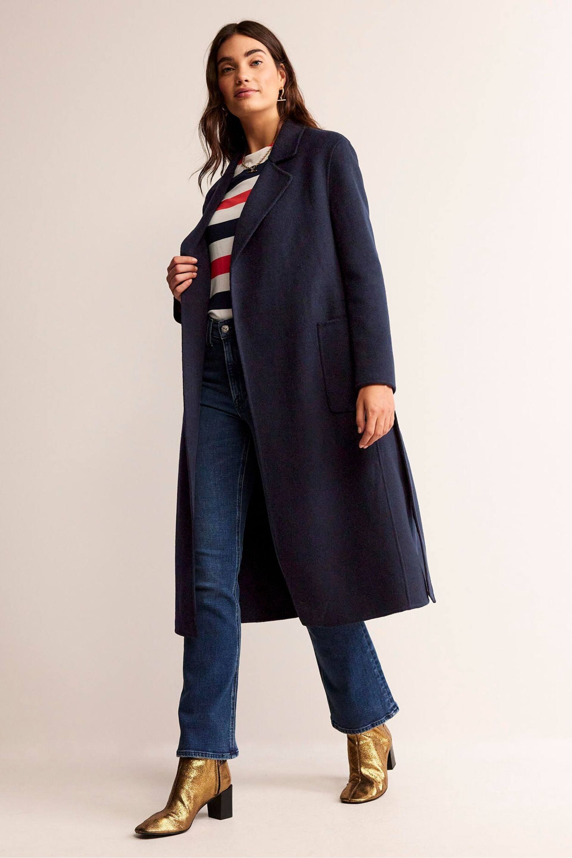 Boden Blue Bristol Wool Blend Coat - Image 3 of 6