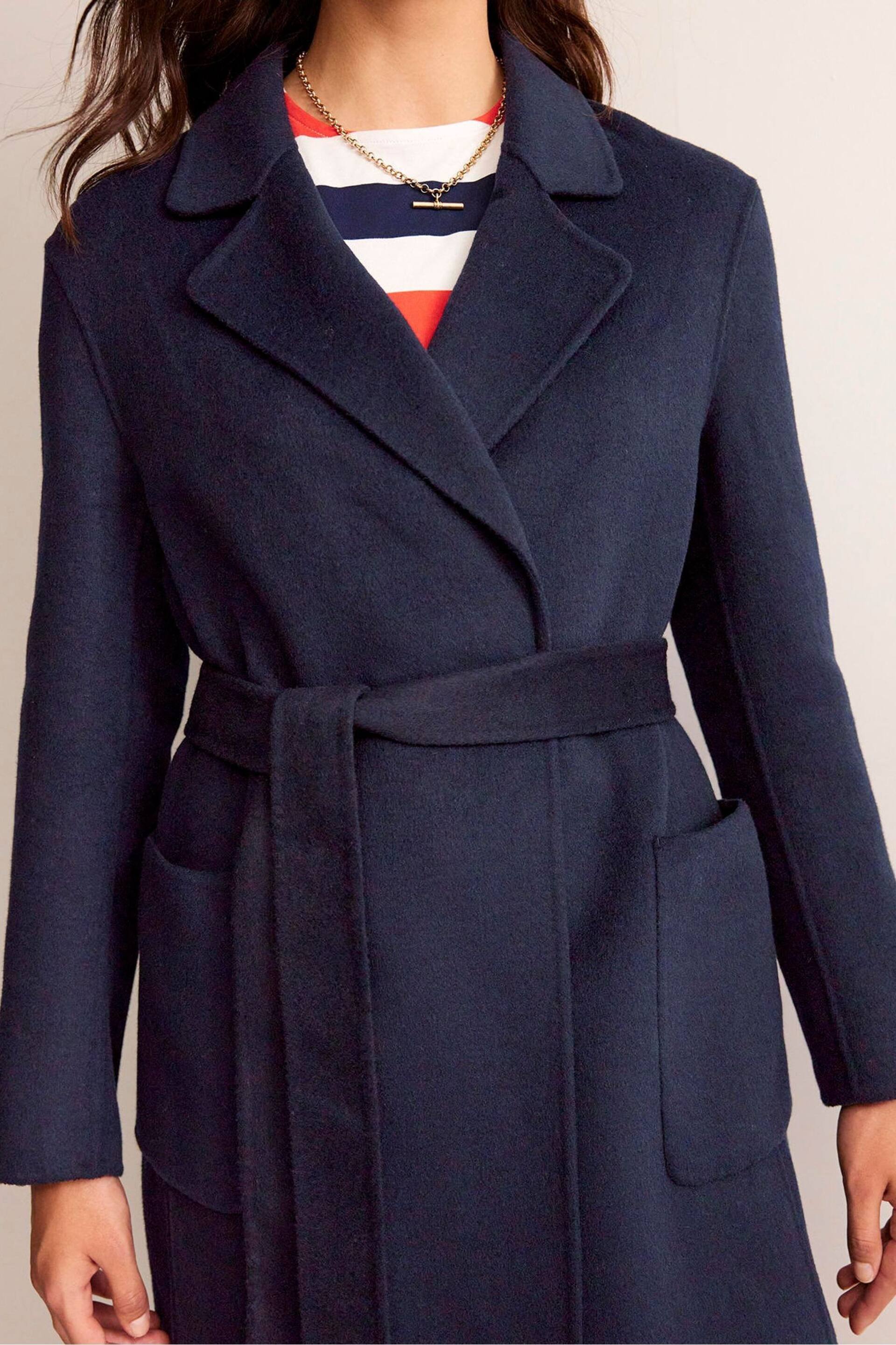 Boden Blue Bristol Wool Blend Coat - Image 4 of 6