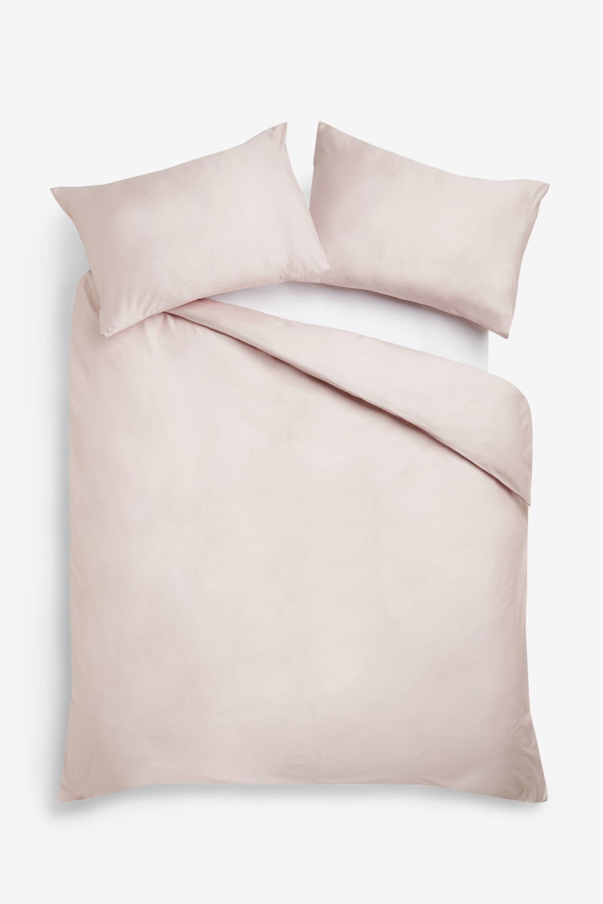 Set of 2 Blush Pink Collection Luxe 400 Thread Count 100% Egyptian Cotton Pillowcases - Image 2 of 3