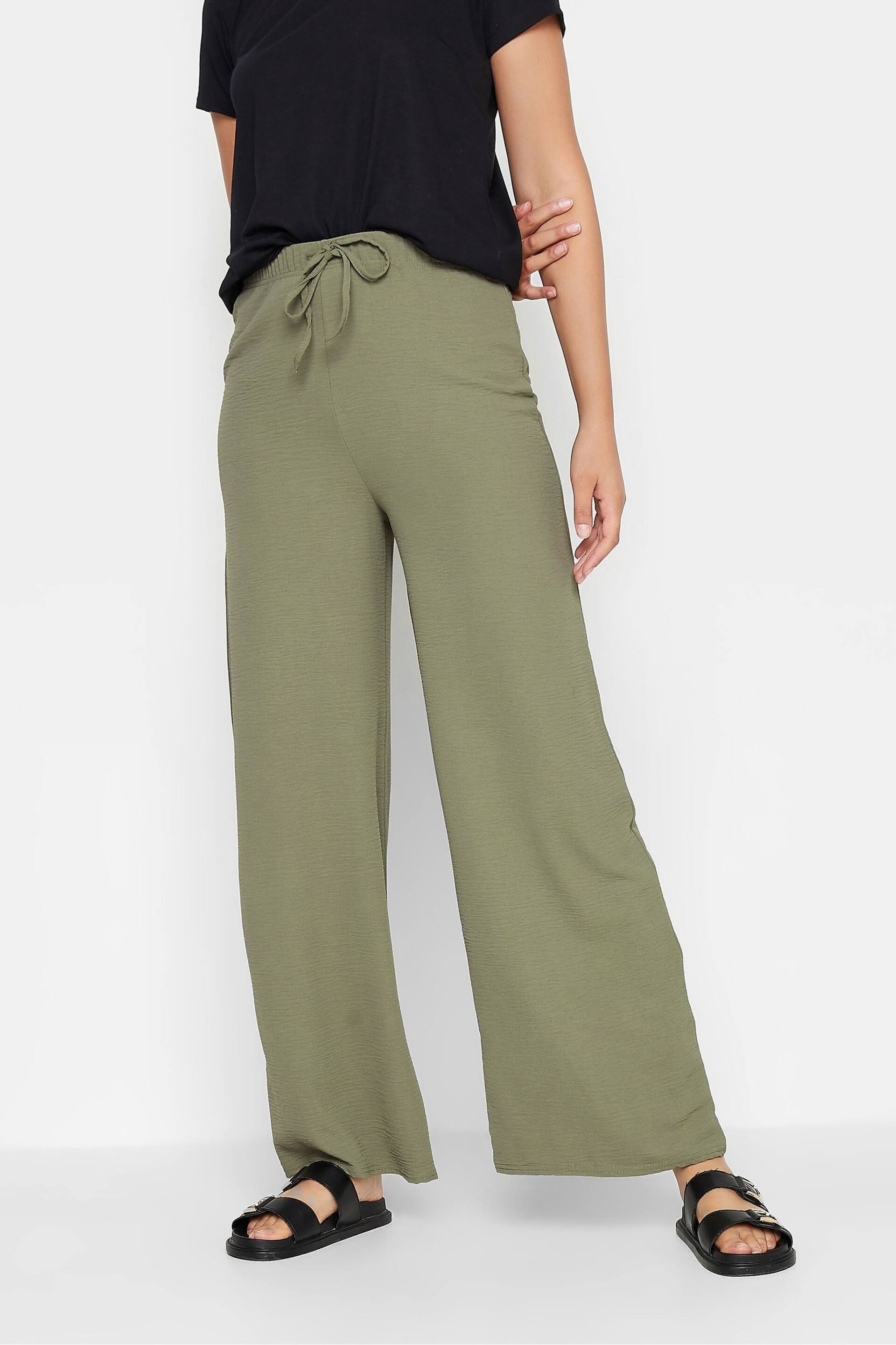 Long Tall Sally Green Wide Leg Trousers - Image 1 of 3