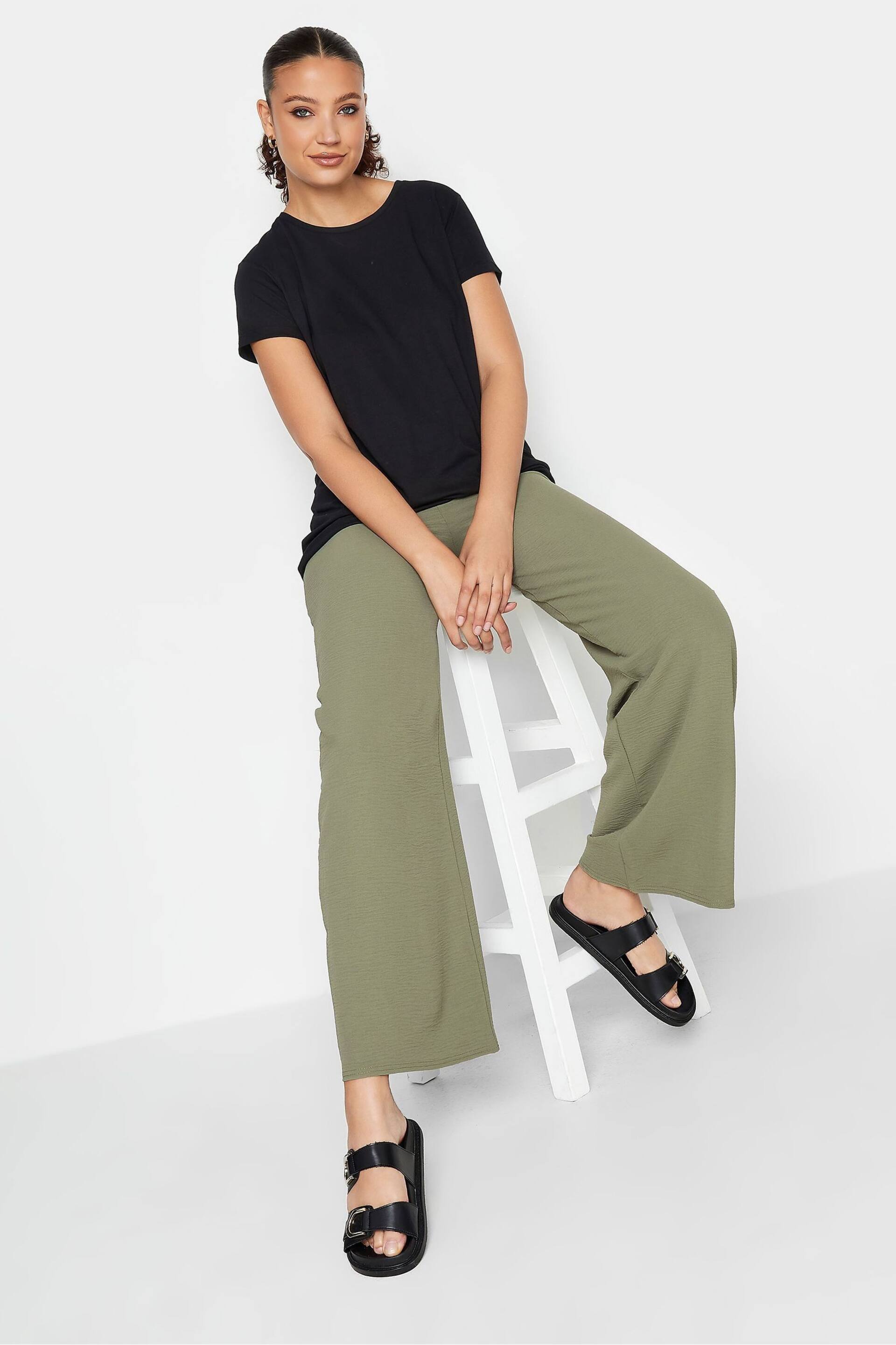 Long Tall Sally Green Wide Leg Trousers - Image 2 of 3