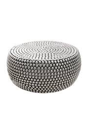 Fifty Five South Silver Templar Beaded Iron Coffee Table - Image 2 of 4