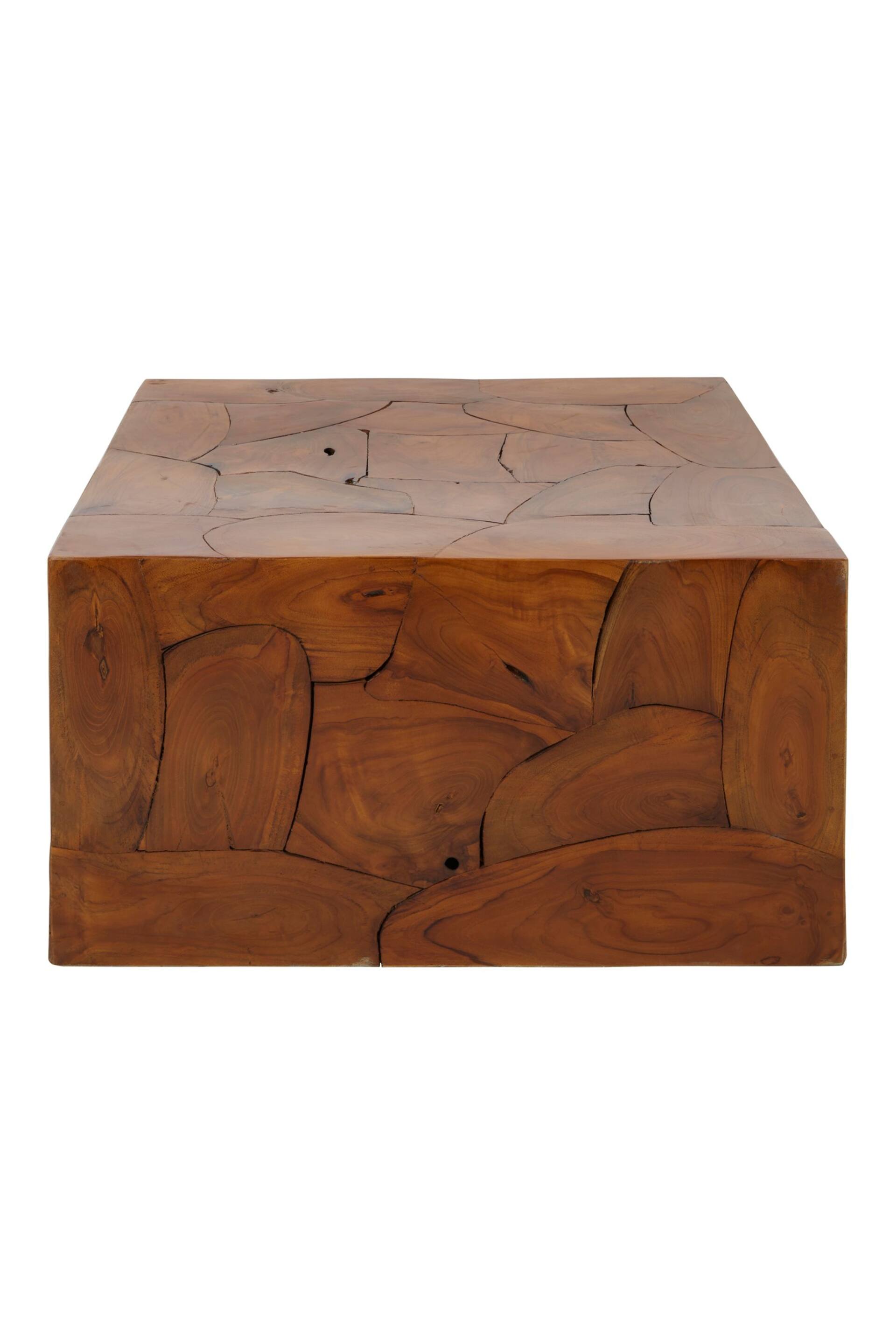 Fifty Five South Brown Surak Teak Wood Coffee Table - Image 3 of 6