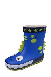 ToeZone Blue Dinosaur Wellies - Image 3 of 5