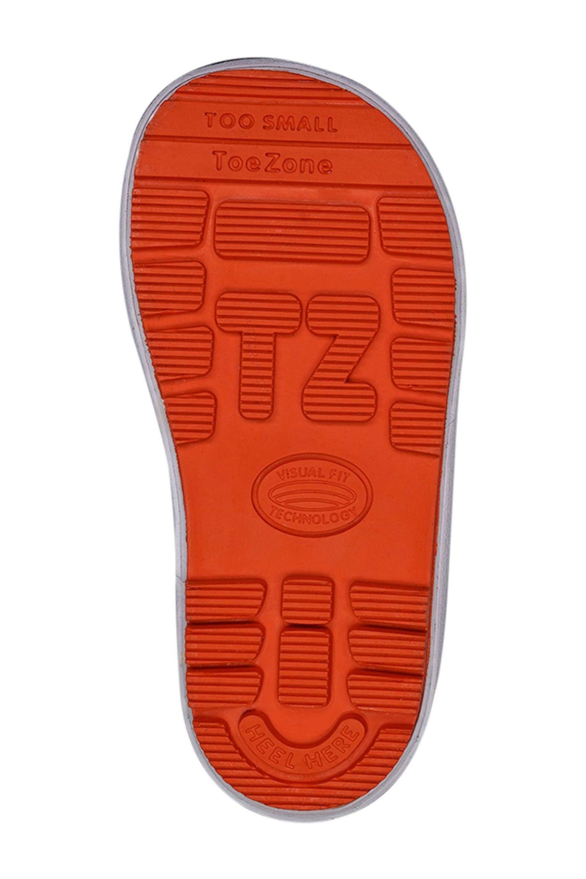 ToeZone Orange Tie Top Camo Wellies - Image 4 of 6
