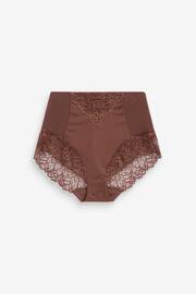 Chocolate Brown High Waist Brief Firm Tummy Control Shaping Briefs - Image 4 of 4