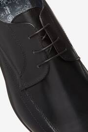 Black Leather Panel Lace-Up Shoes - Image 4 of 4