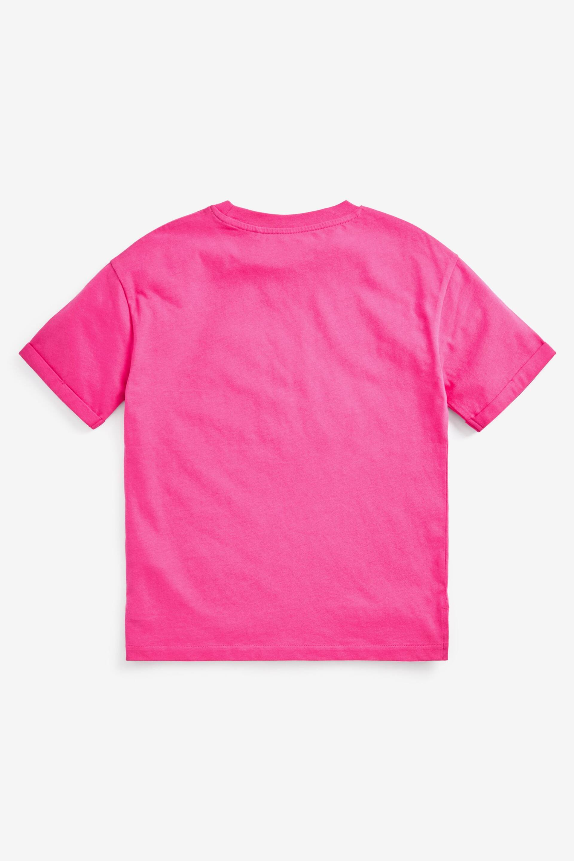 Magenta Pink Oversized T-Shirt (3-16yrs) - Image 6 of 7