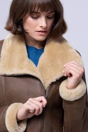 Lakeland Leather Arnside Sheepskin Aviator Jacket - Image 4 of 9