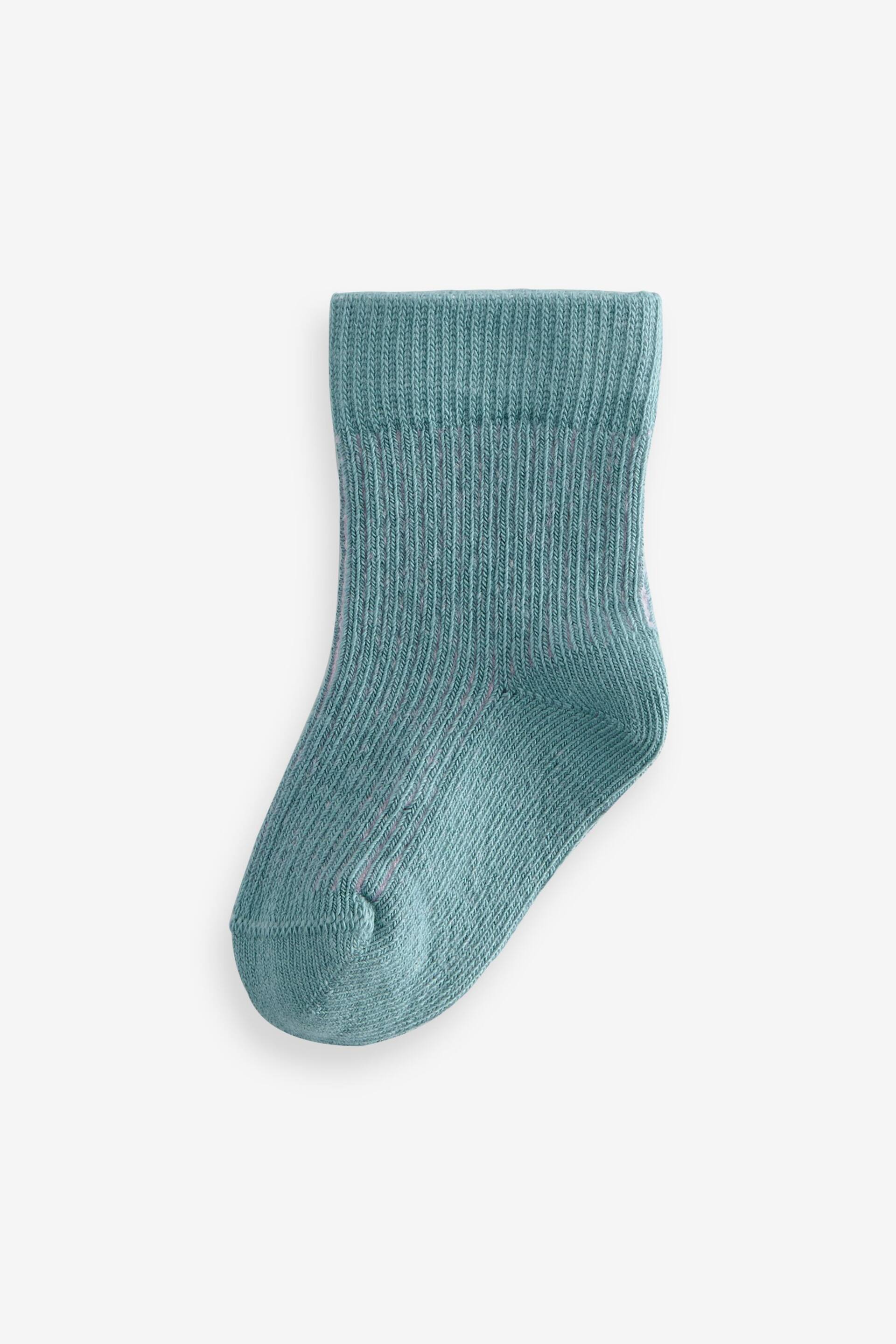 Blue Baby Socks 5 Pack (0mths-2yrs) - Image 5 of 6