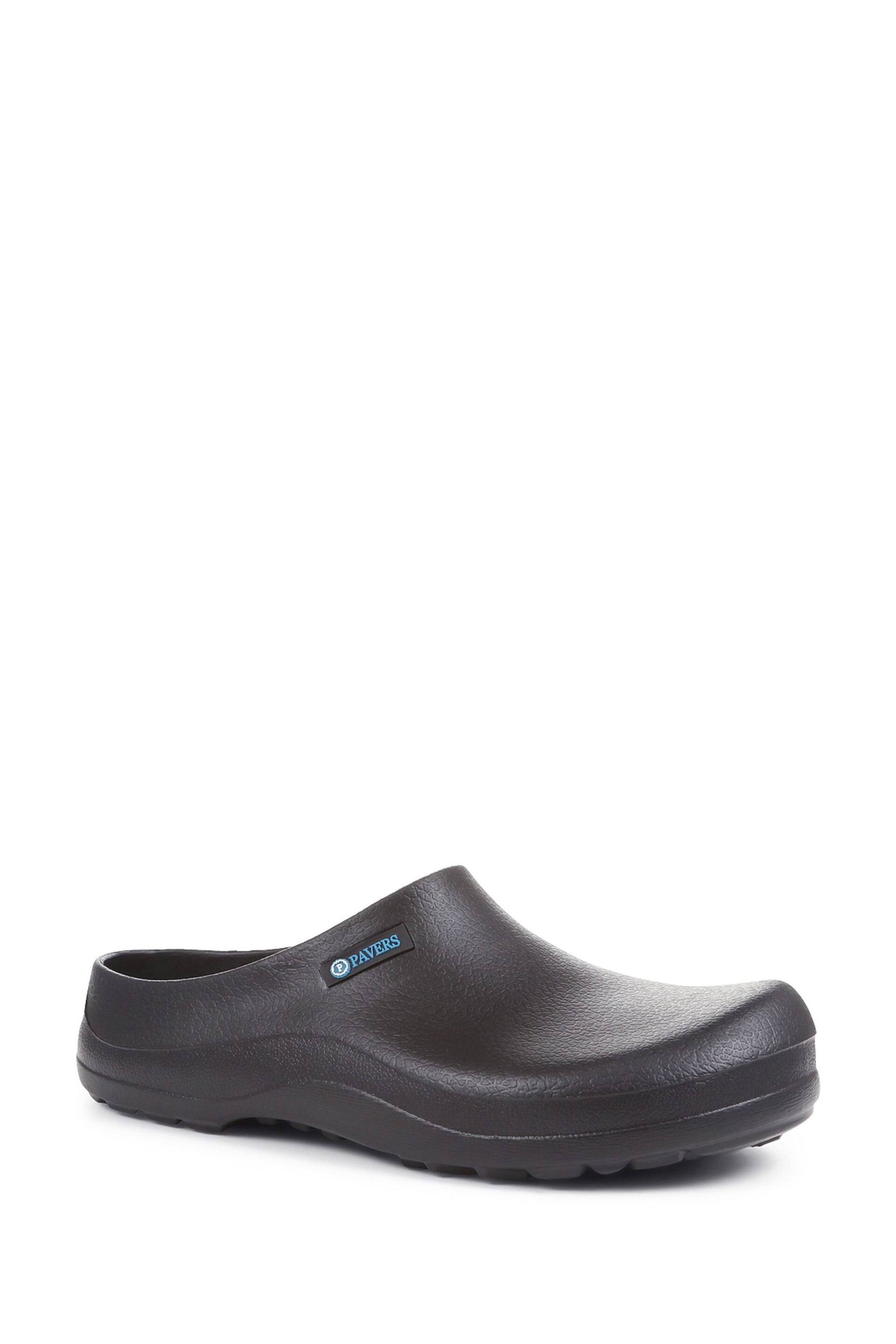 Pavers Black Welly Clogs - Image 2 of 5