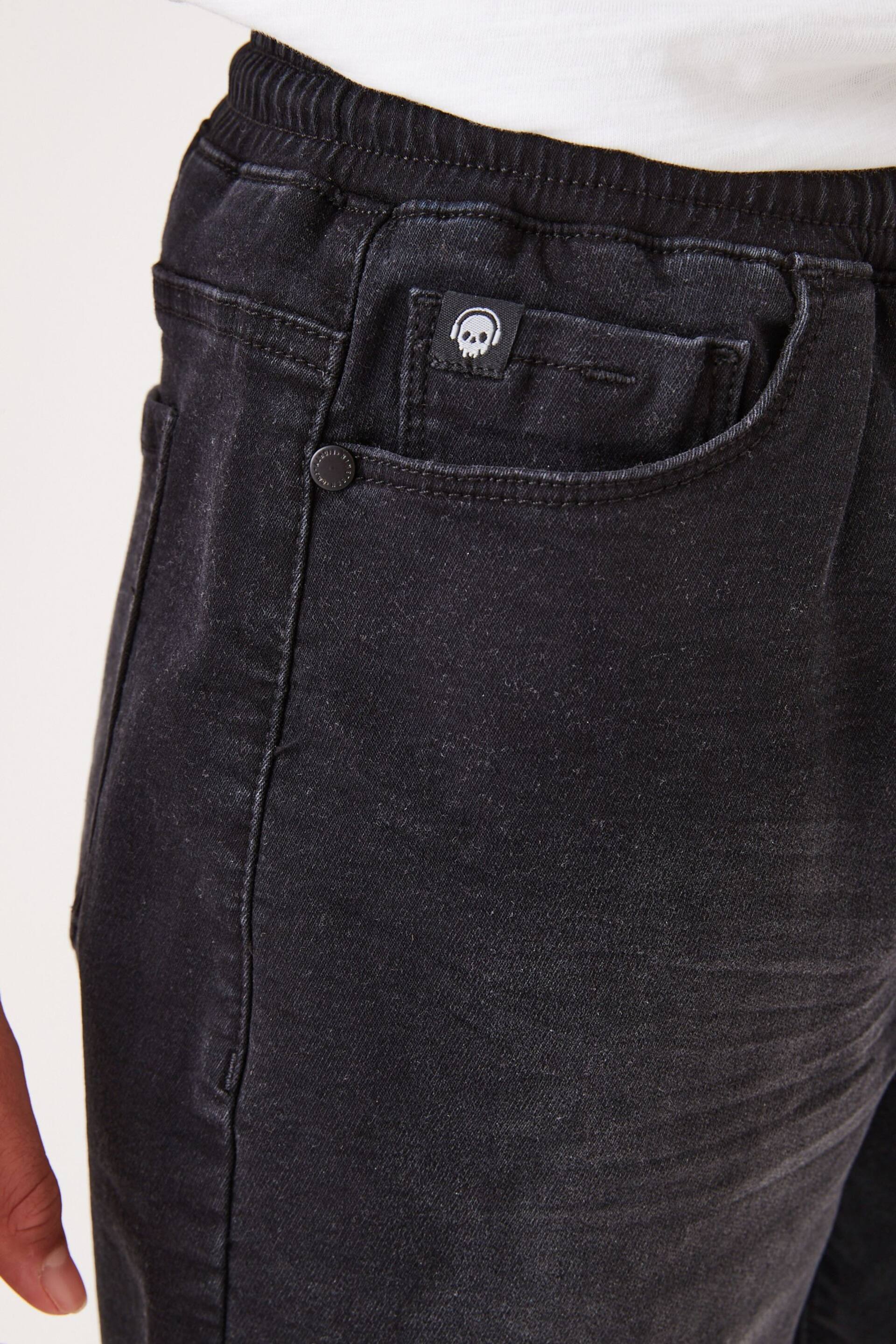 Black Jersey Denim Shorts (3-16yrs) - Image 6 of 8