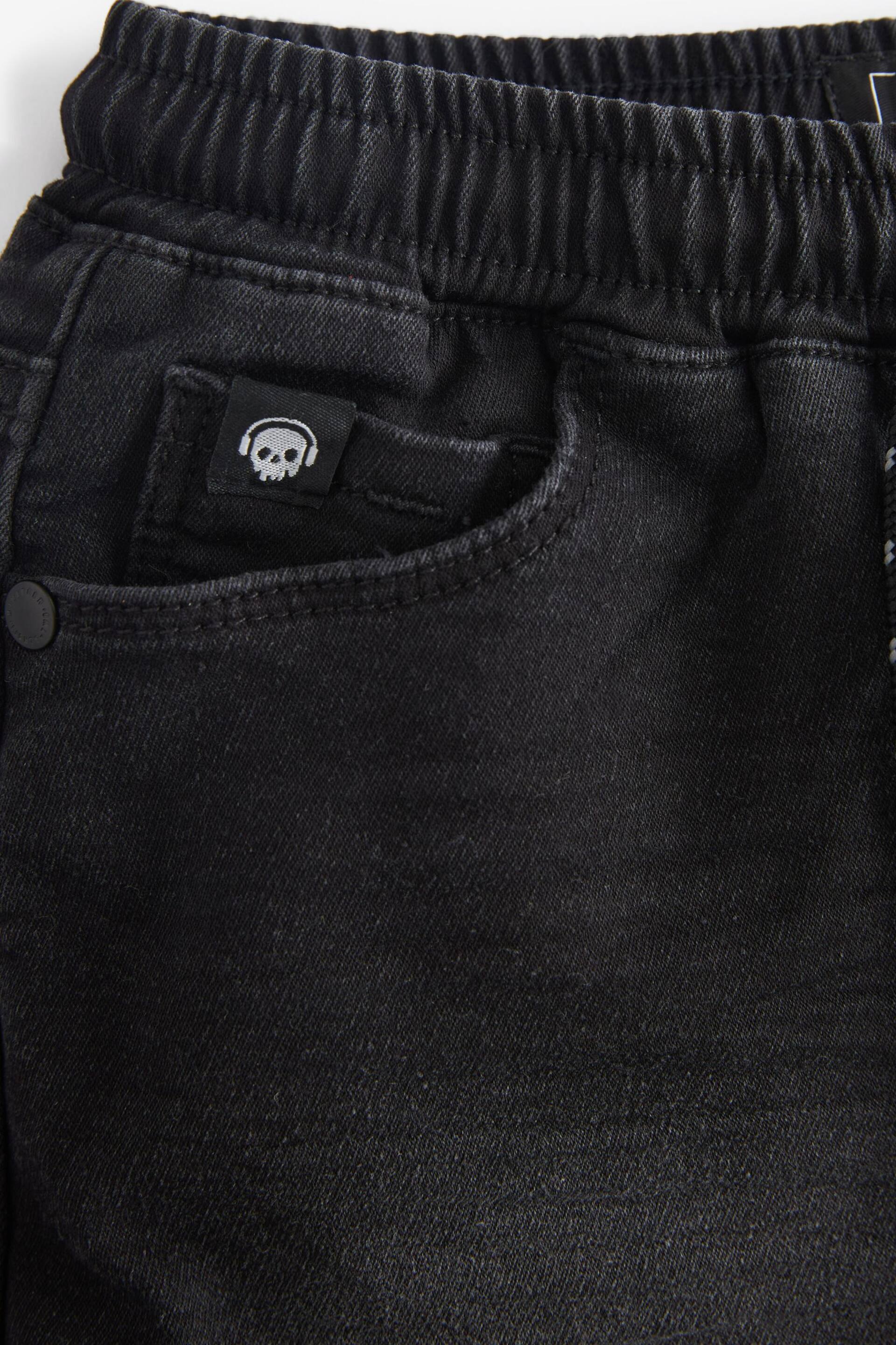 Black Jersey Denim Shorts (3-16yrs) - Image 8 of 8