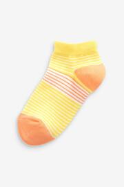 Multi 5 Pack Cotton Rich Bright Stripe Trainer Socks - Image 3 of 6