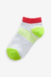 Multi 5 Pack Cotton Rich Bright Stripe Trainer Socks - Image 6 of 6