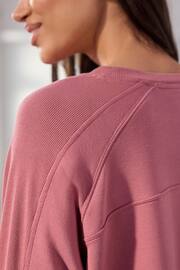 Raspberry Pink Soft Touch Raglan Sleeve Sweatshirt - Image 5 of 7