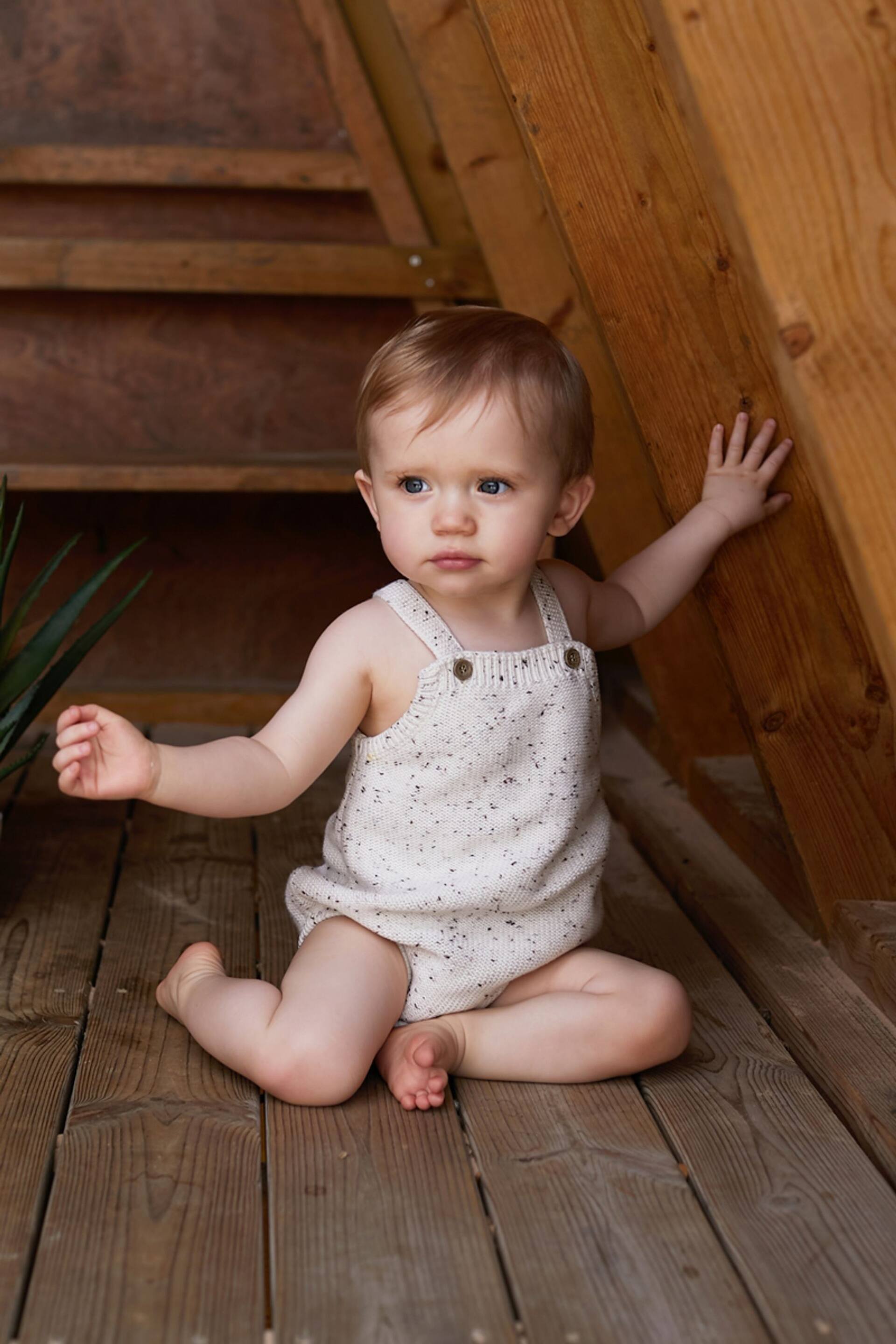 The Little Tailor Stylish Baby Knitted Romper - Image 1 of 11