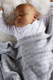 The Little Tailor Cotton Pointelle Baby Blanket - Image 1 of 4