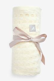 The Little Tailor Cotton Pointelle Baby Blanket - Image 3 of 4