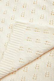 The Little Tailor Cotton Pointelle Baby Blanket - Image 4 of 4