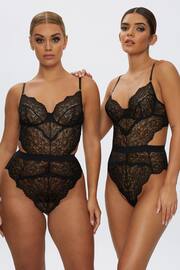 Ann Summers Black 3 Hold Me Tight Lace Bodysuit - Image 4 of 7