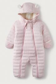 The White Company Baby Bear Recycled Quilted Pramsuit - Image 2 of 3