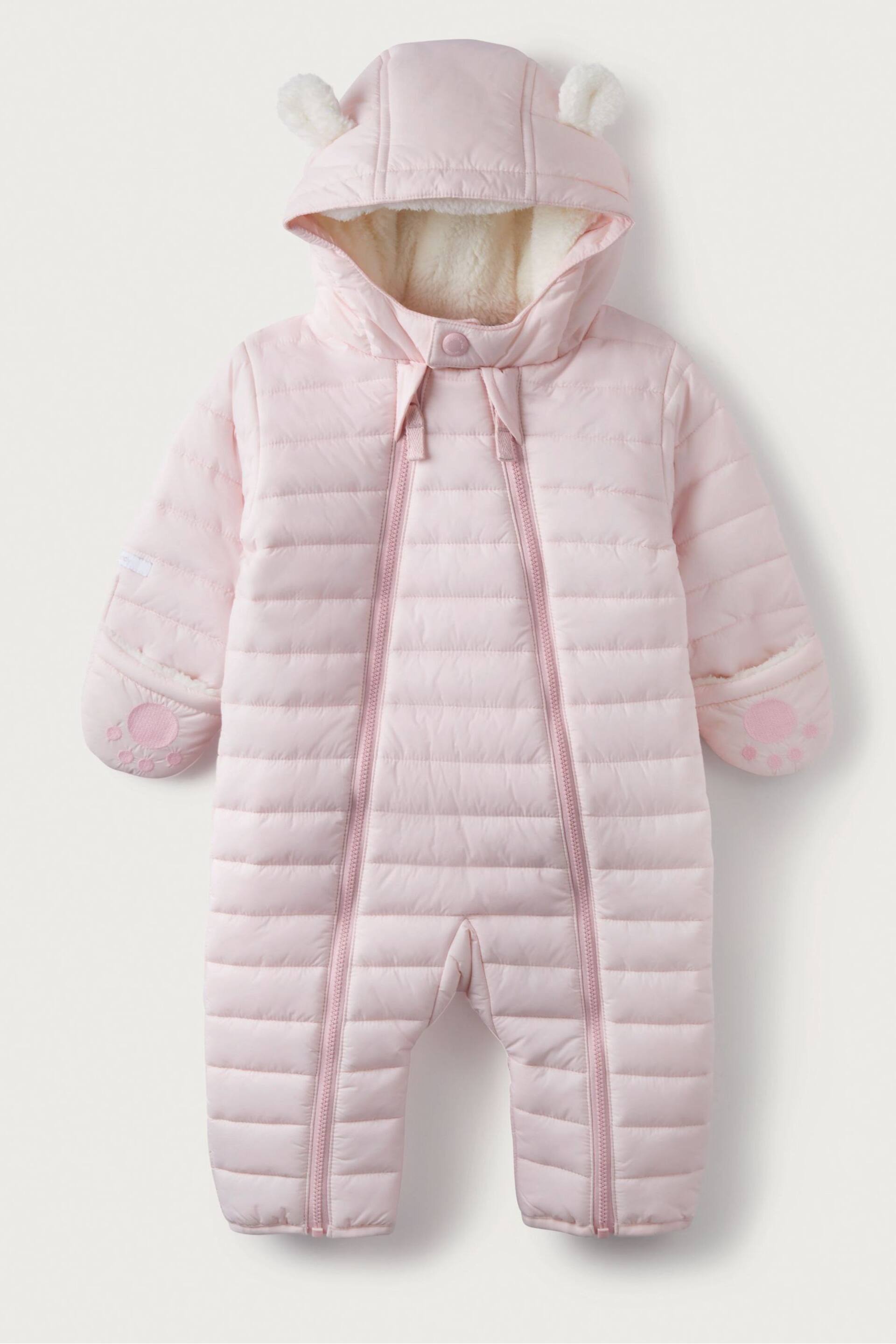 The White Company Baby Bear Recycled Quilted Pramsuit - Image 2 of 3