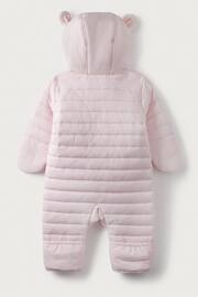 The White Company Baby Bear Recycled Quilted Pramsuit - Image 3 of 3