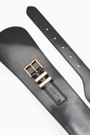 AllSaints Black Wide Marcella Belt - Image 4 of 4