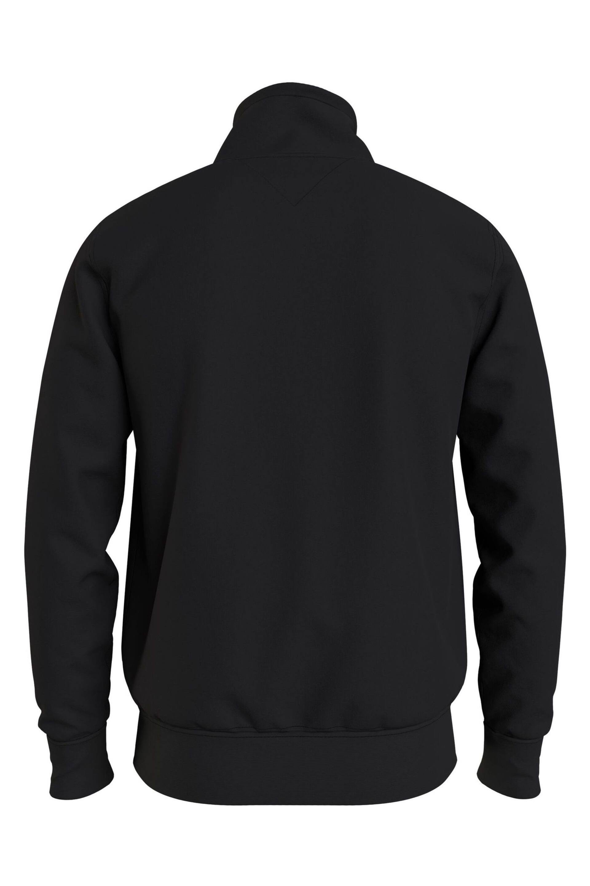 Tommy Hilfiger Black Tommy Logo Mockneck Jumper - Image 5 of 6