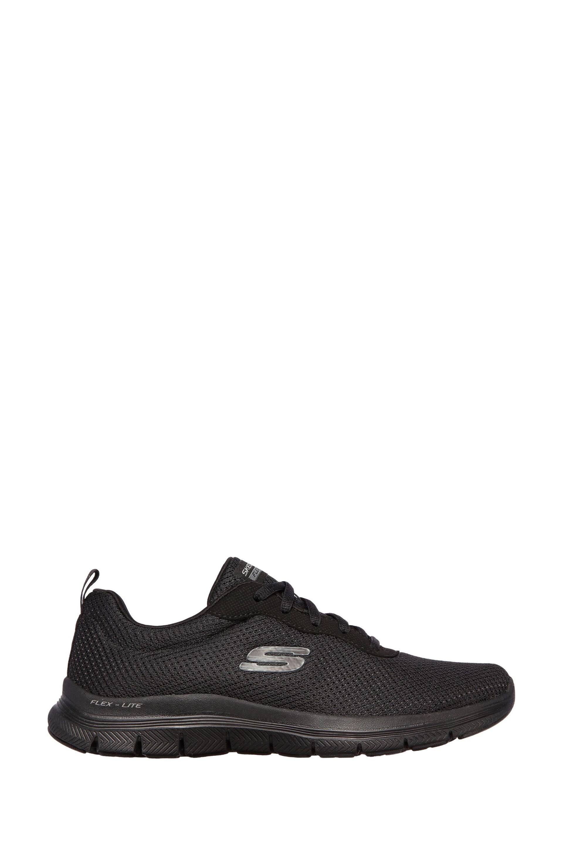 Skechers Black Flex Appeal 4.0 Brilliant View Womens Trainers - Image 1 of 8