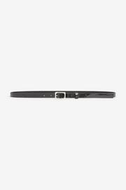 Black Skinny Patent Belt - Image 1 of 2